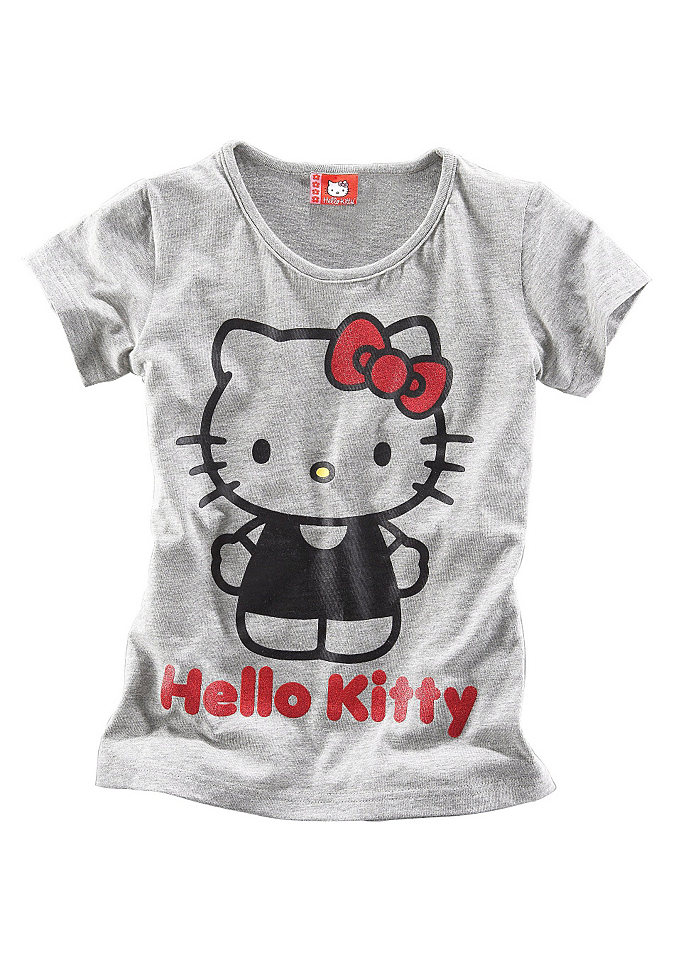 Футболка серого цвета Hello Kitty