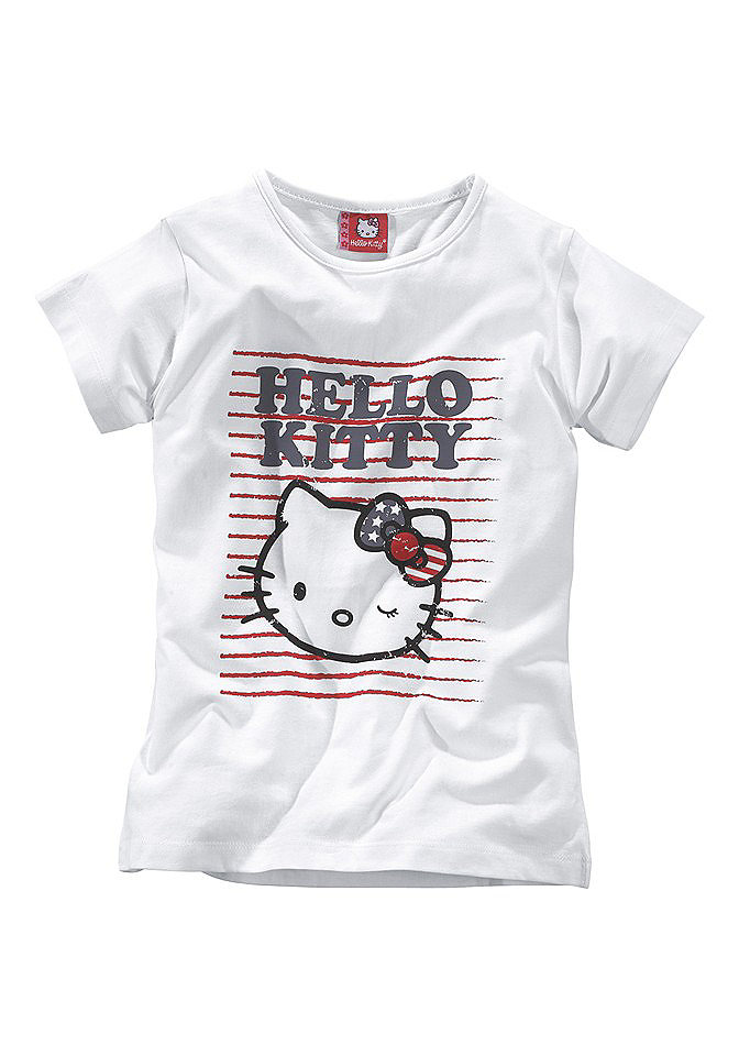 Футболка белого цвета Hello Kitty