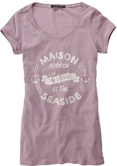 Футболка фиолетового цвета Maison Scotch